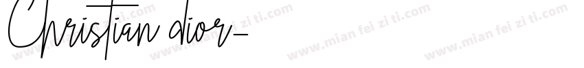 Christian dior字体转换